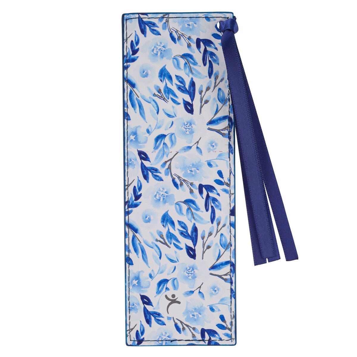 Bookmark with Ribbon: Trust, Prov. 3:5 (Blue Botany Collection)