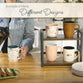 Ceramic Mug (414 ml): Be Still (Ps. 46:10) Peach Floral, Foil accents (Peaceful Peach Blossoms Collection)