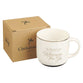 Ceramic Mug (414 ml): Wherever You Go Josh. 1:9, White/Black bottom, Foil accents