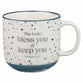 Ceramic Mug (414 ml): Bless You and Keep You (Numb. 6:24) Blue Confetti, foil accents (Bless You Teal Teacher Appreciation Collection)