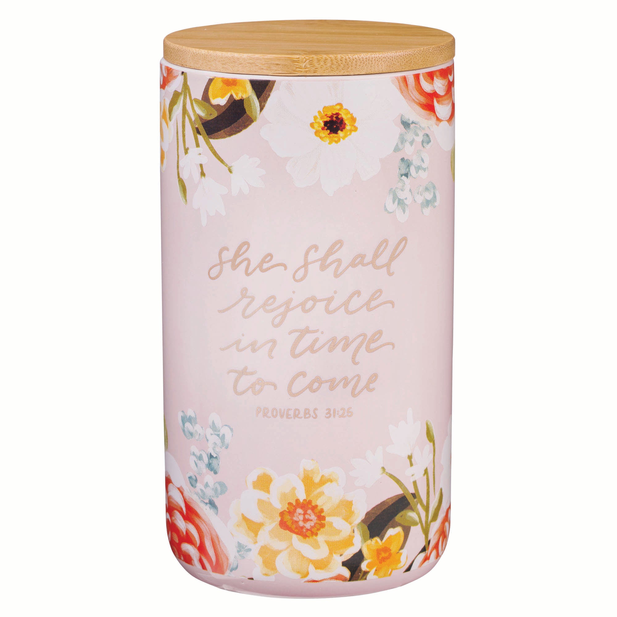 Gratitude Jar With Cards: She Shall Rejoice (Prov. 31:25)  Margo Collection