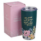 Stainless Steel Mug (532 ml): Be Still (Ps. 46:10), Teal (Ally Collection)