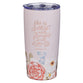 Stainless Steel Mug (532 ml): Strength & Dignity (Prov. 31:25), Pink (Margo Collection)