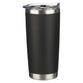 Tumbler Stainless Steel (532 ml): I Know the Plans (Jer. 29:11), Black (The Plans Charcoal Collection)