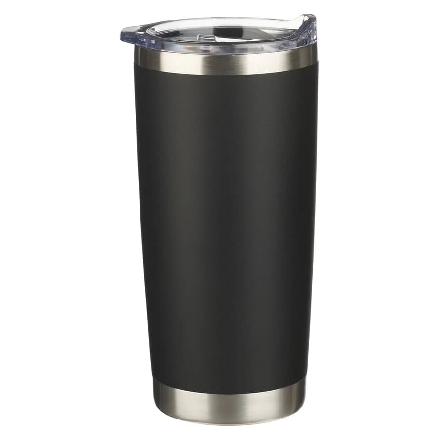Tumbler Stainless Steel (532 ml): I Know the Plans (Jer. 29:11), Black (The Plans Charcoal Collection)