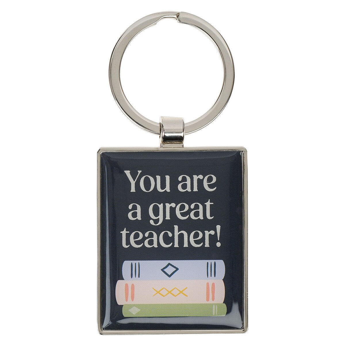 Keyring: You are a Great Teacher (Num. 6:24) Navy (Teacher Appreciation Collection)