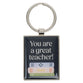 Keyring: You are a Great Teacher (Num. 6:24) Navy (Teacher Appreciation Collection)