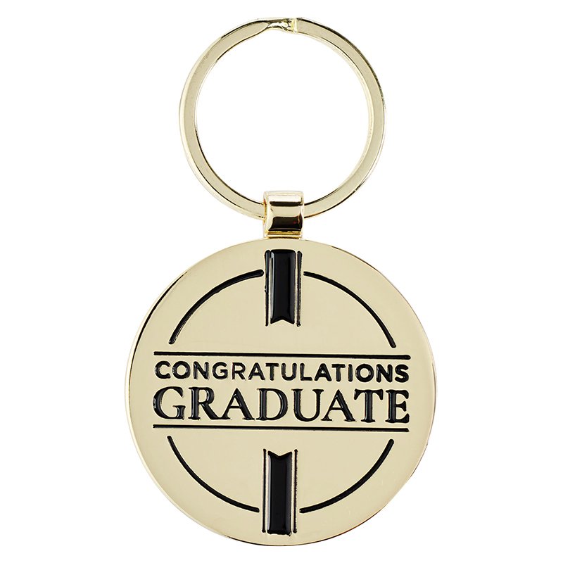 Metal Keyring in Tin: I Know the Plans (Jer. 29:11) Black (The Plans Charcoal Collection)
