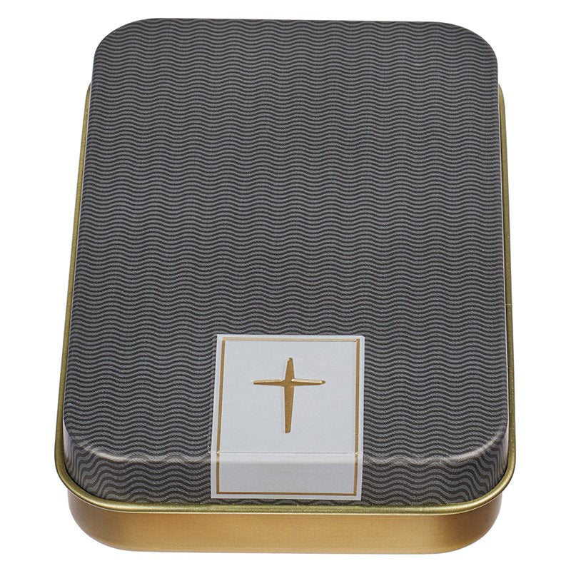 Metal Keyring in Tin: I Know the Plans (Jer. 29:11) Black (The Plans Charcoal Collection)