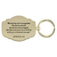 Keyring: Be Strong & Courageous (Josh. 1:9) Navy