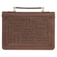 Bible Cover Extra Large: Names of Jesus (Isa. 9:6), Brown