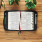 Bible Cover Extra Large: I Know the Plans (Jer. 29:11), Black/Gray (The Plans Charcoal Collection)
