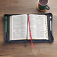 Bible Cover Extra Large: Trust in the Lord (Proverbs 3:5), Blue Botany Collection