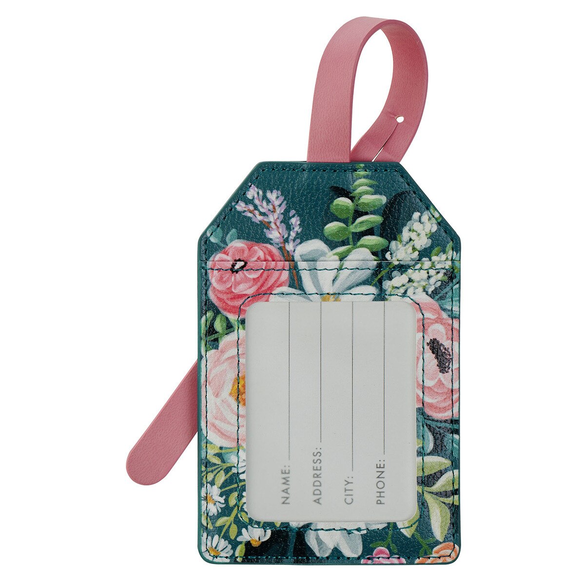 Luggage Tag: Be Still (Ps. 46:10) Teal (Ally Collection)