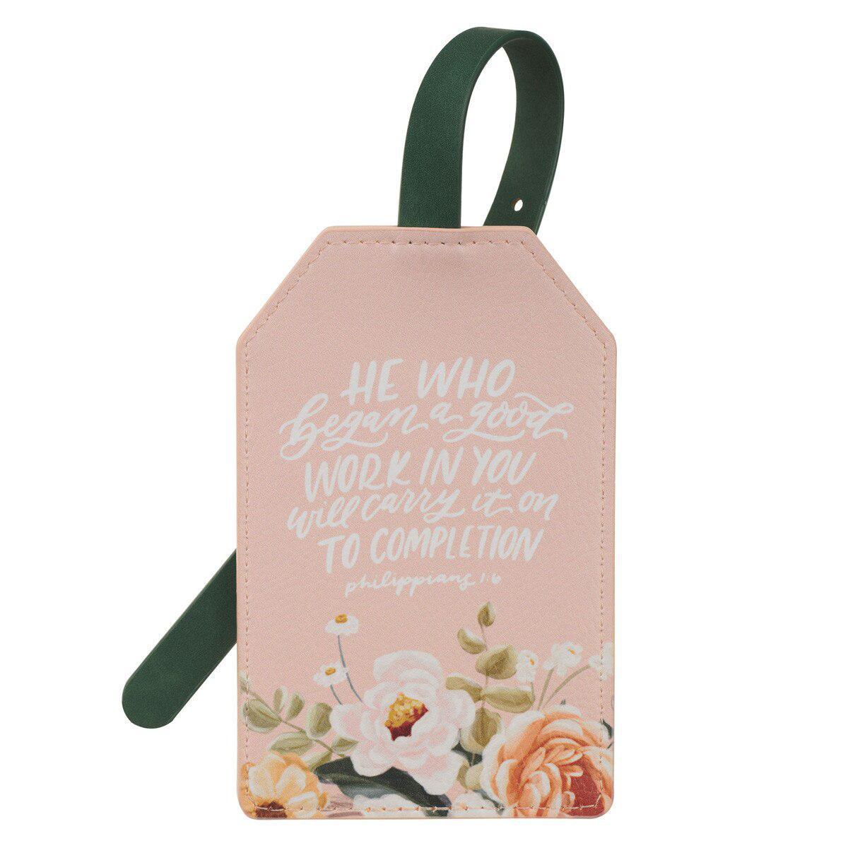 Luggage Tag: Good Work, Phil. 1:6 (Sophia Collection)