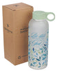 Water Bottle, Glass (562 ml): Be Still and Know, Ps. 46:10, light green easy-carry handle