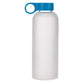 Water Bottle, Glass (562 ml): Strength & Dignity, Prov. 31:25, Blue easy-carry handle