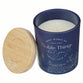 Glass Candle with Bamboo Lid: Blue Noble Things Prov. 3129