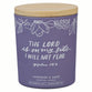 Glass Candle with Bamboo Lid: Purple No Fear Ps. 1186