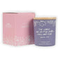 Glass Candle with Bamboo Lid: Purple No Fear Ps. 1186