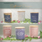 Glass Candle with Bamboo Lid: Purple No Fear Ps. 1186