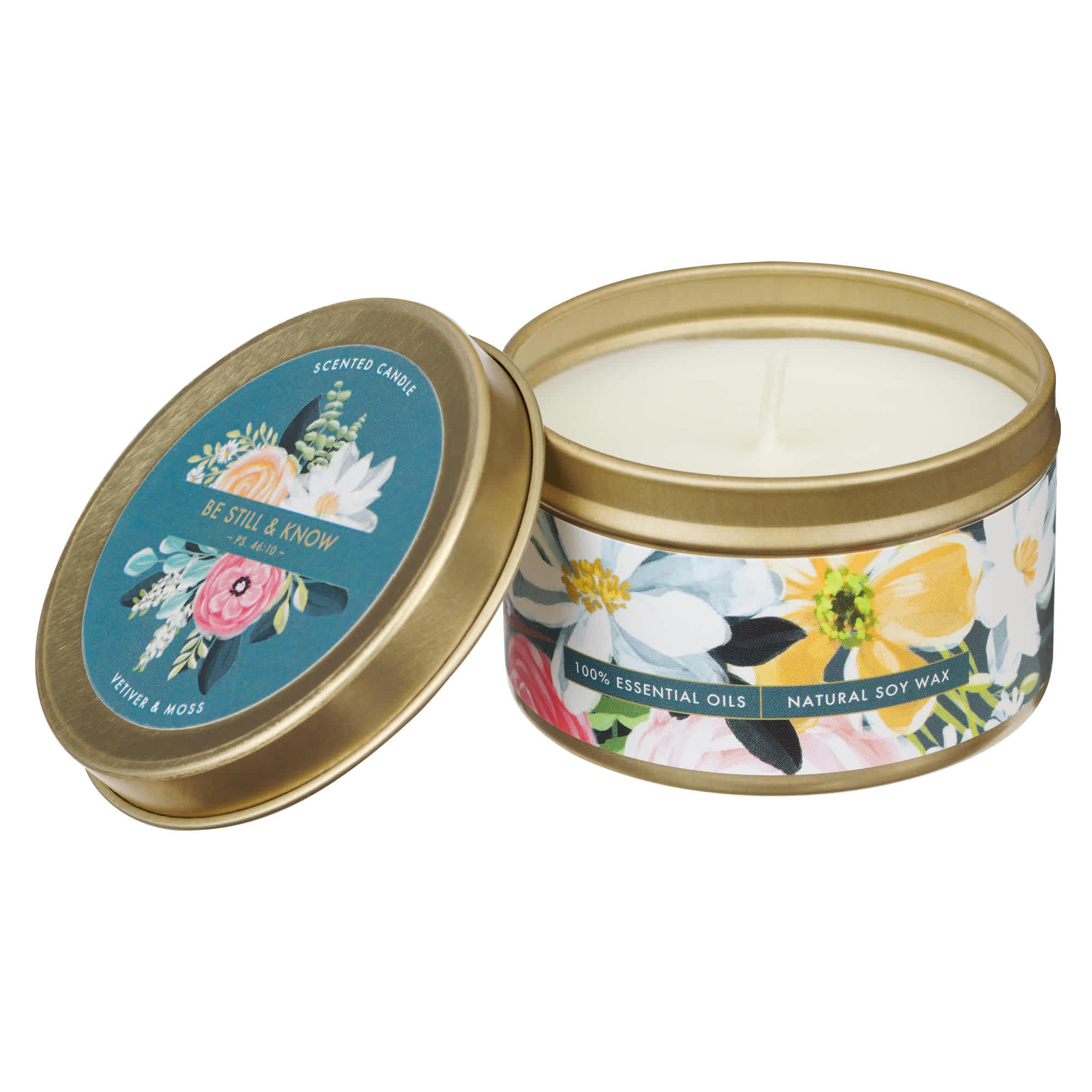 Candle Tin: Vetiver & Moss