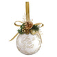 Christmas Bauble Ornament: Joy to the World, White, Ceramic