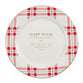 Christmas Ceramic Plate (Set of 4): Merry Christmas