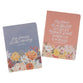 Notebook, Medium (Set of 2): Joy Comes in the Morning & My Grace is Sufficient, Floral