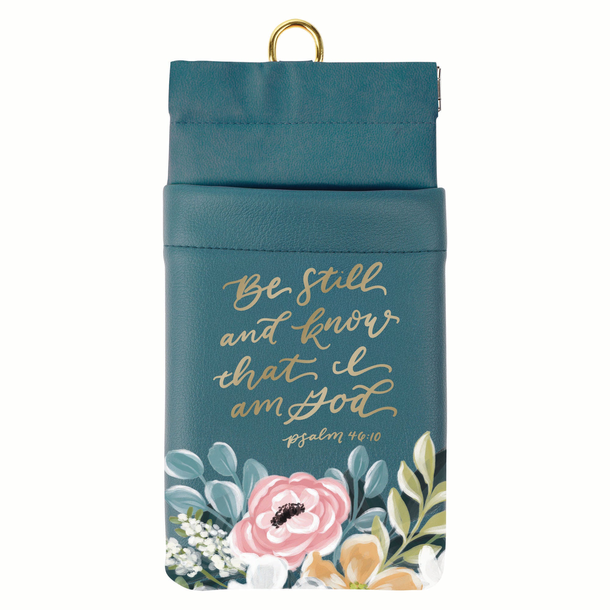 Eyeglass Case: Be Still Ps. 46:10, Teal