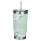 Stainless Steel Travel Mug With Straw : Thank You For Helping Me Grow (532 ML) (Hydrangea Series)