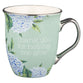 Ceramic Mug, 473ml: Thank You For Helping Me Grow (Hydrangea Series)