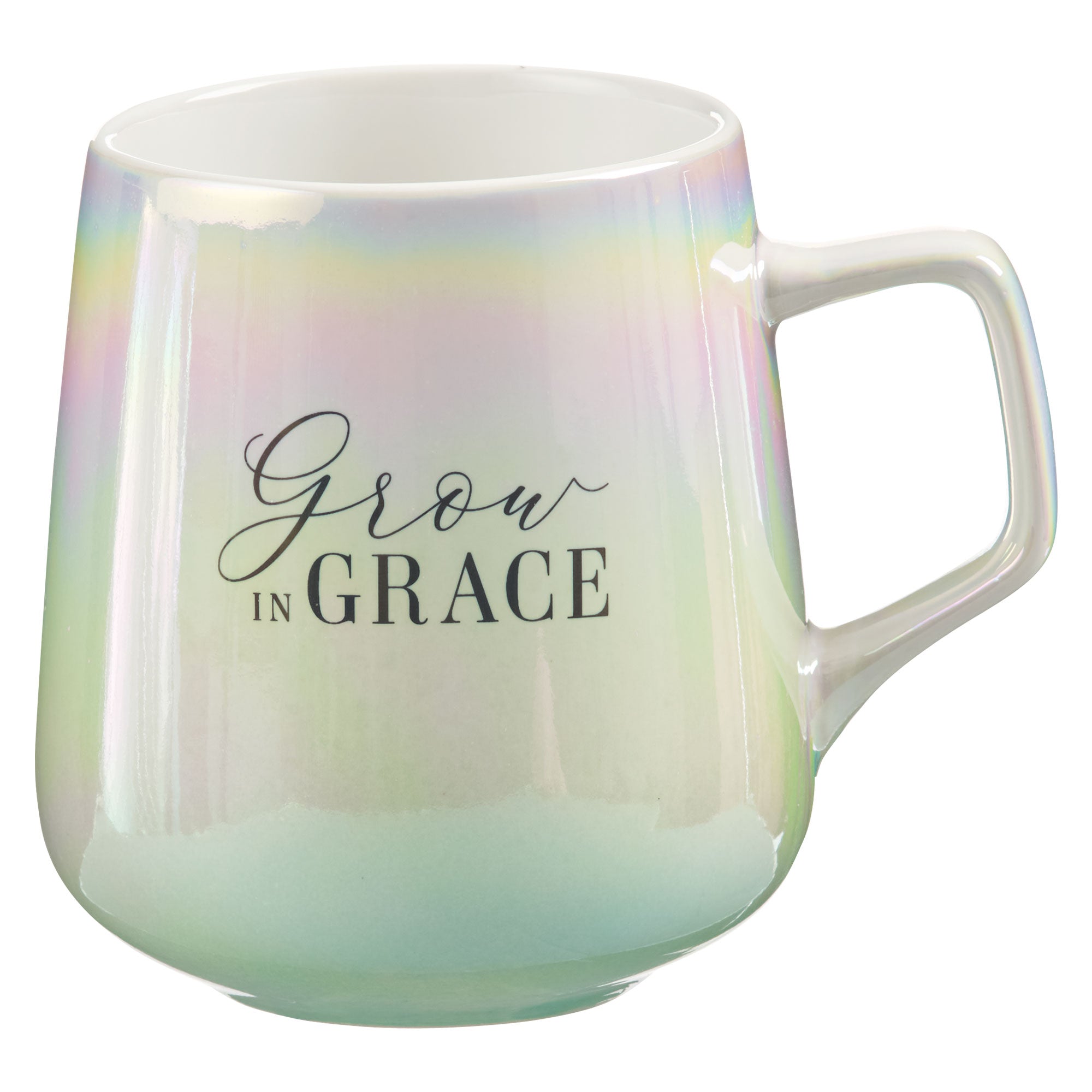 Ceramic Mug, 384 ML: Grow in Grace, Iridescent