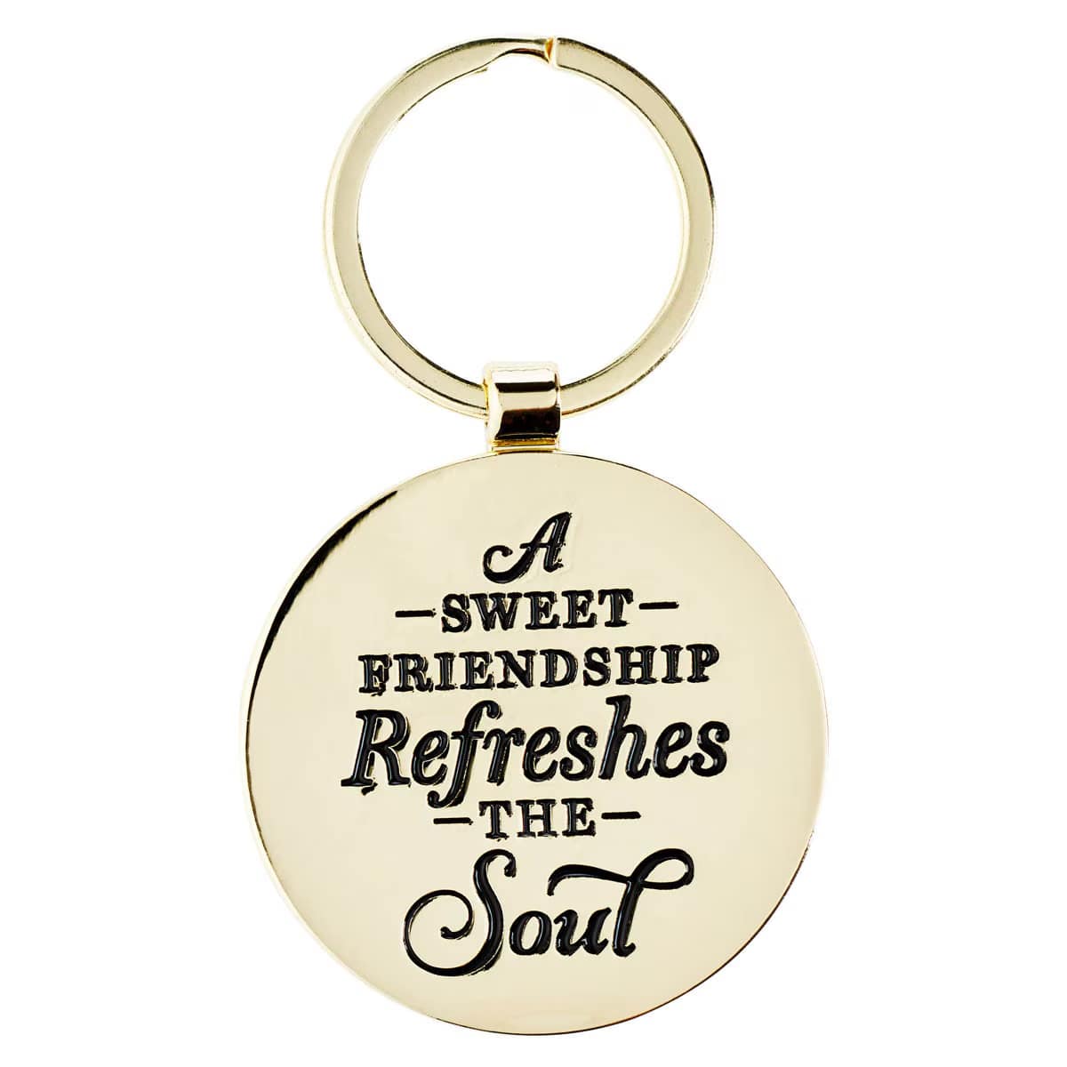 Metal Keyring in Tin: A Sweet Friendship (Watercolor Garden Collection)
