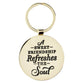 Metal Keyring in Tin: A Sweet Friendship (Watercolor Garden Collection)