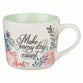 Ceramic Mug: Navy Floral Make Every Day Count