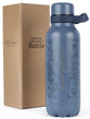 Water Bottle, Stainless Steel: Blue Saved By Grace