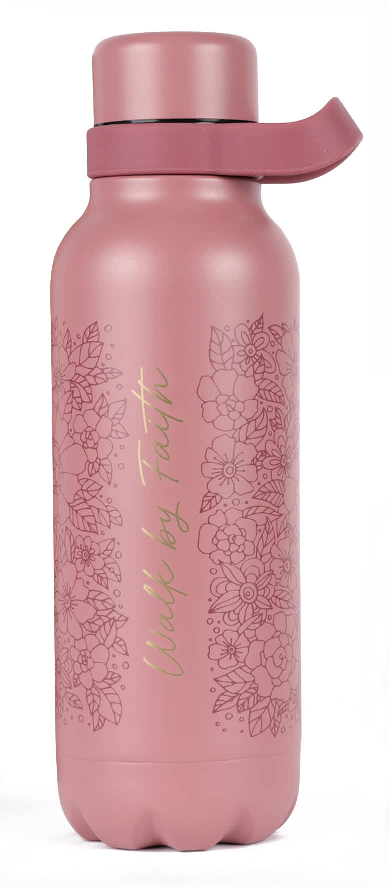 Water Bottle, Stainless Steel: Pink Walk by Faith