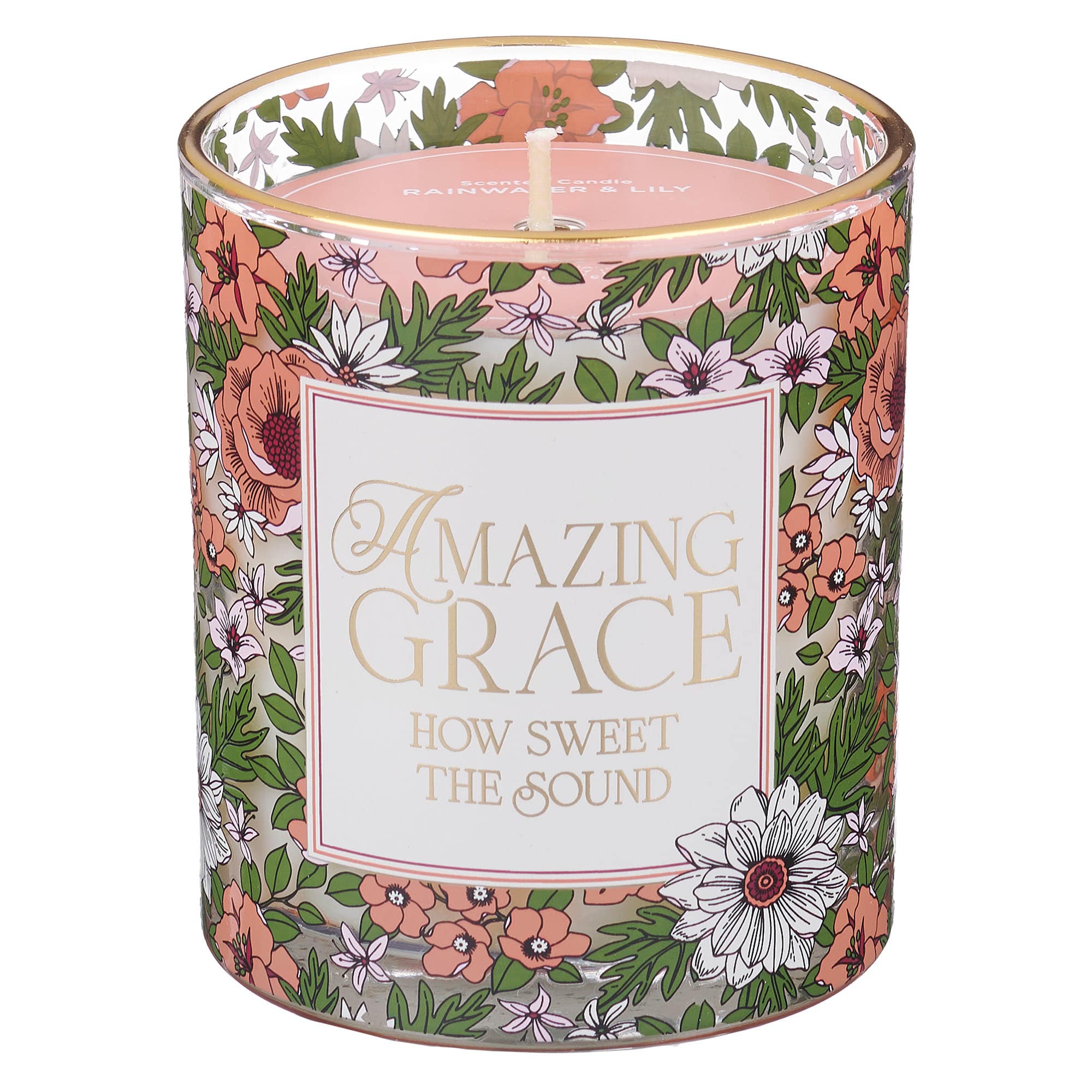 Glass Candle: Amazing Grace