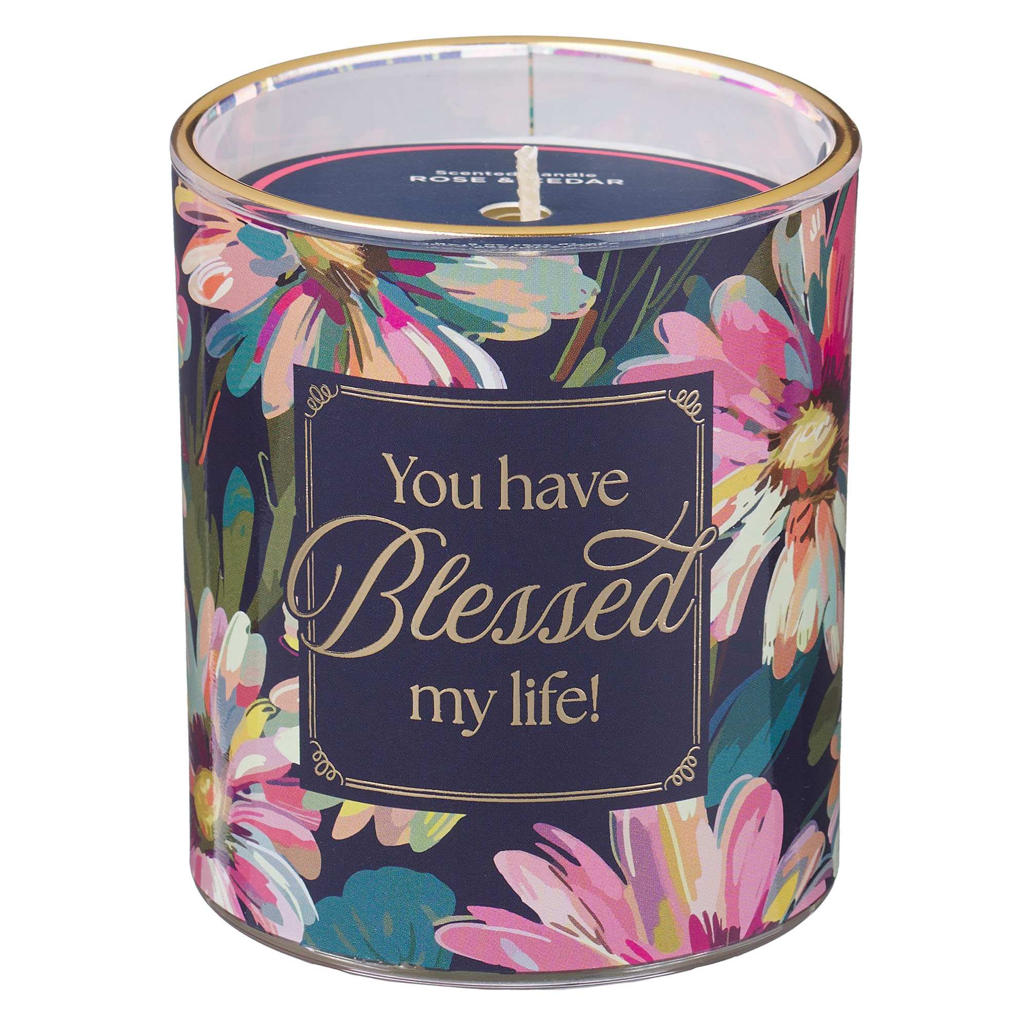 Glass Candle: You Have Blessed My Life