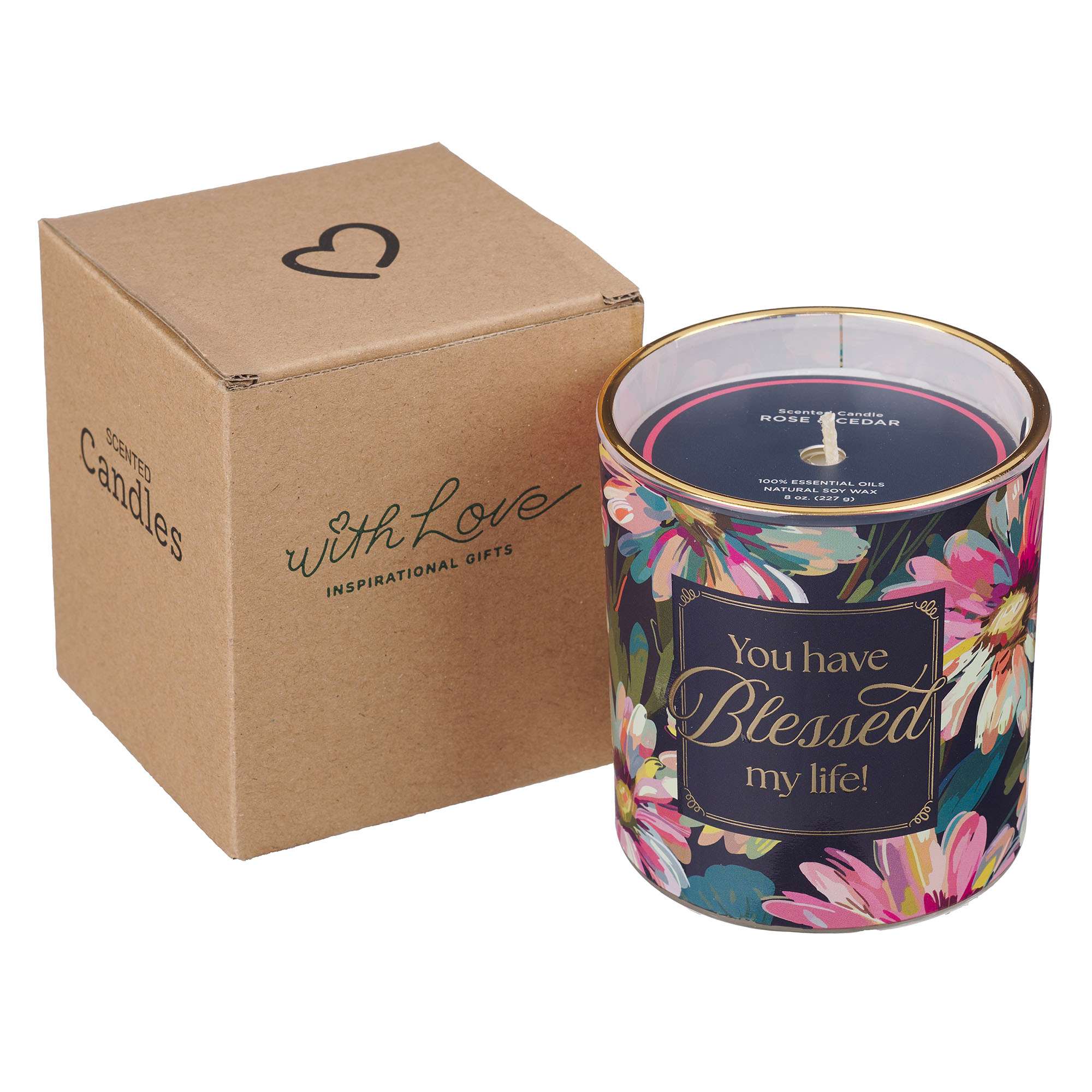 Glass Candle: You Have Blessed My Life