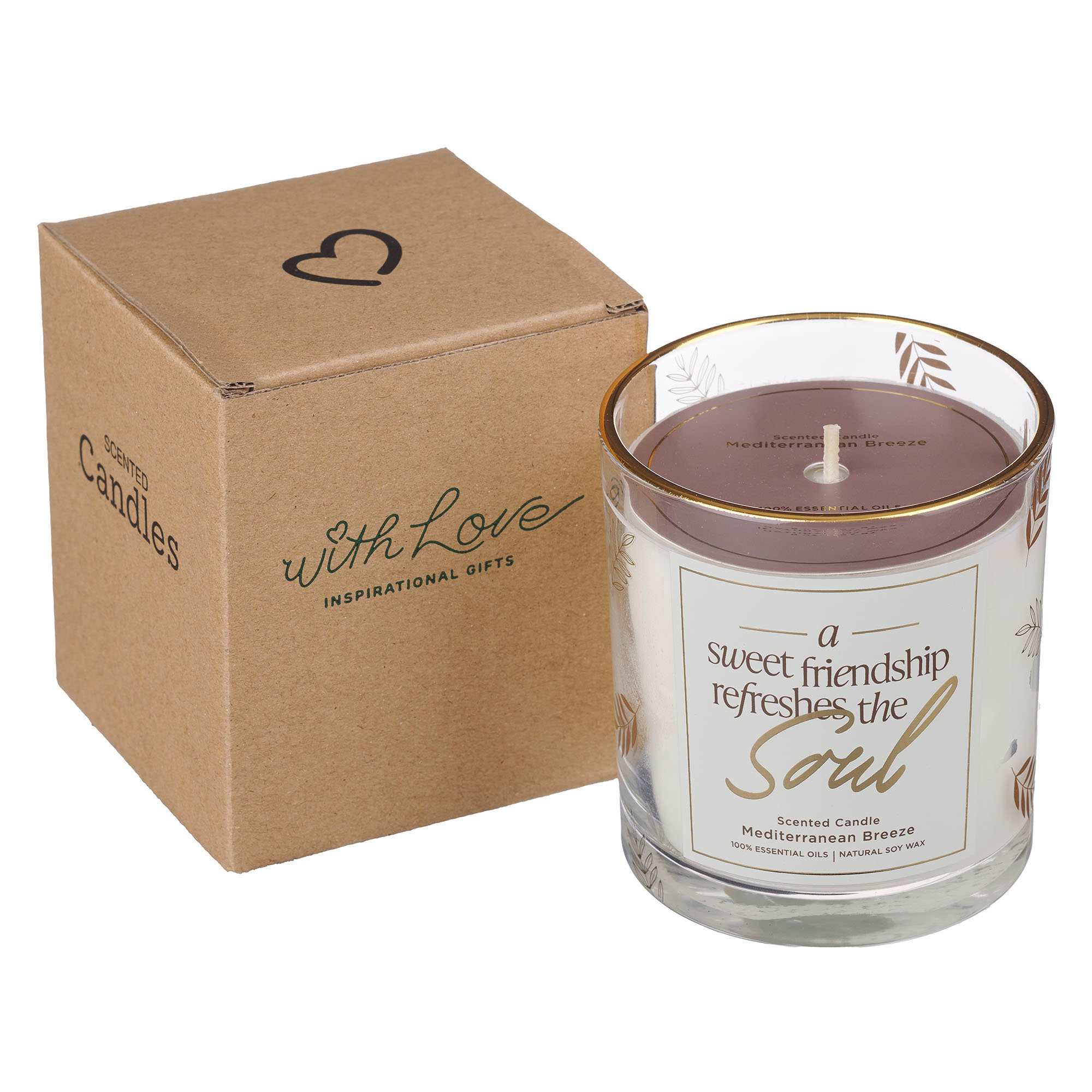 Glass Candle: A Sweet Friendship Refreshes the Soul