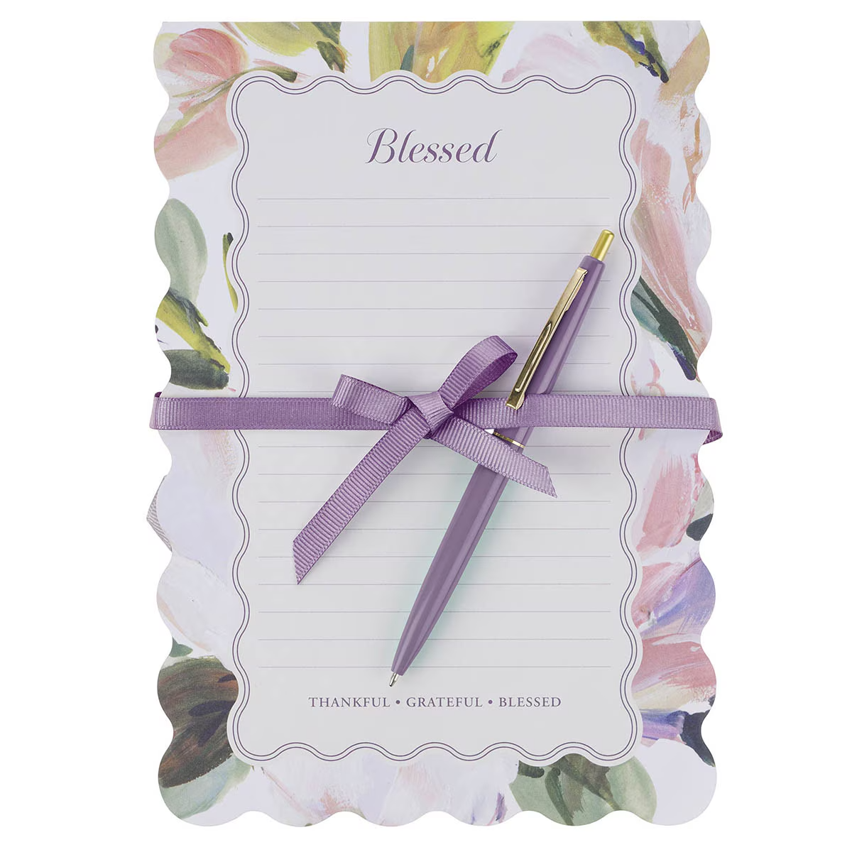 Tear-off Notepad with Pen:  Blessed