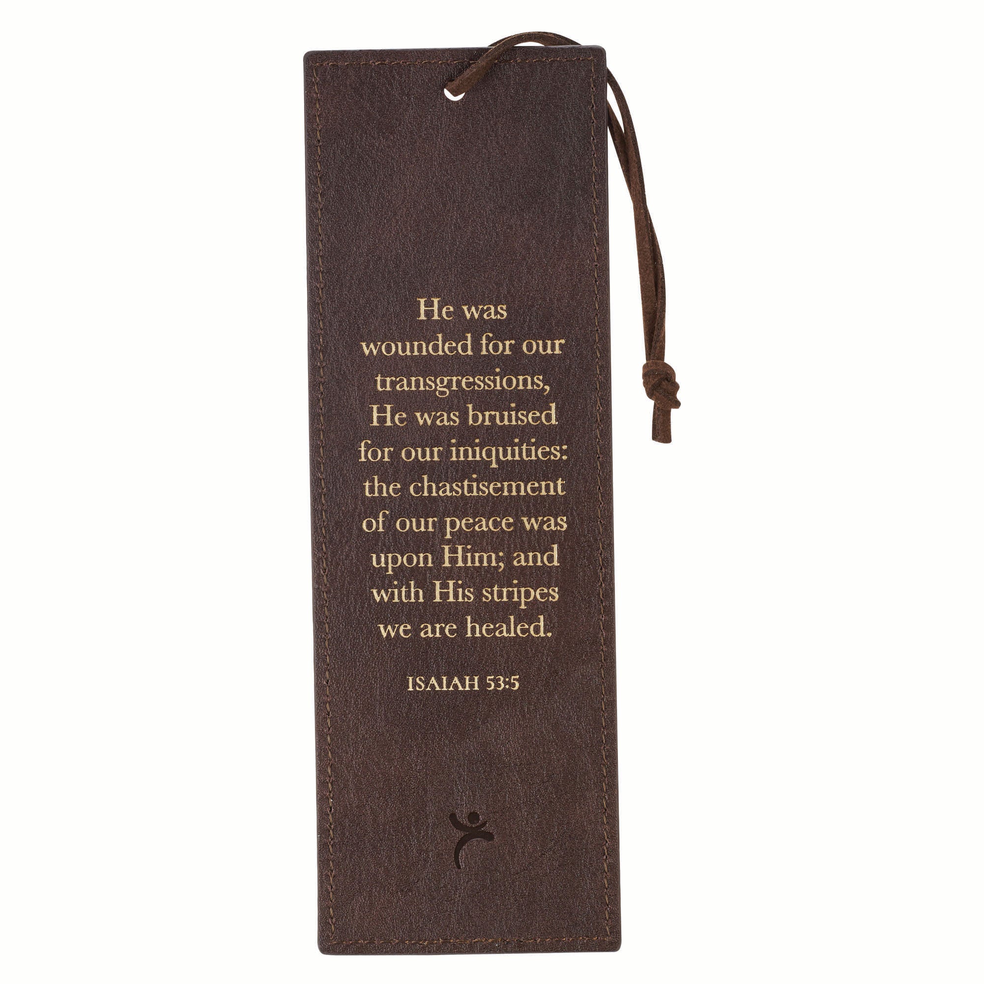 Bookmark Faux Leather: Crown of Thorns/Amazing Grace Isa. 53:5