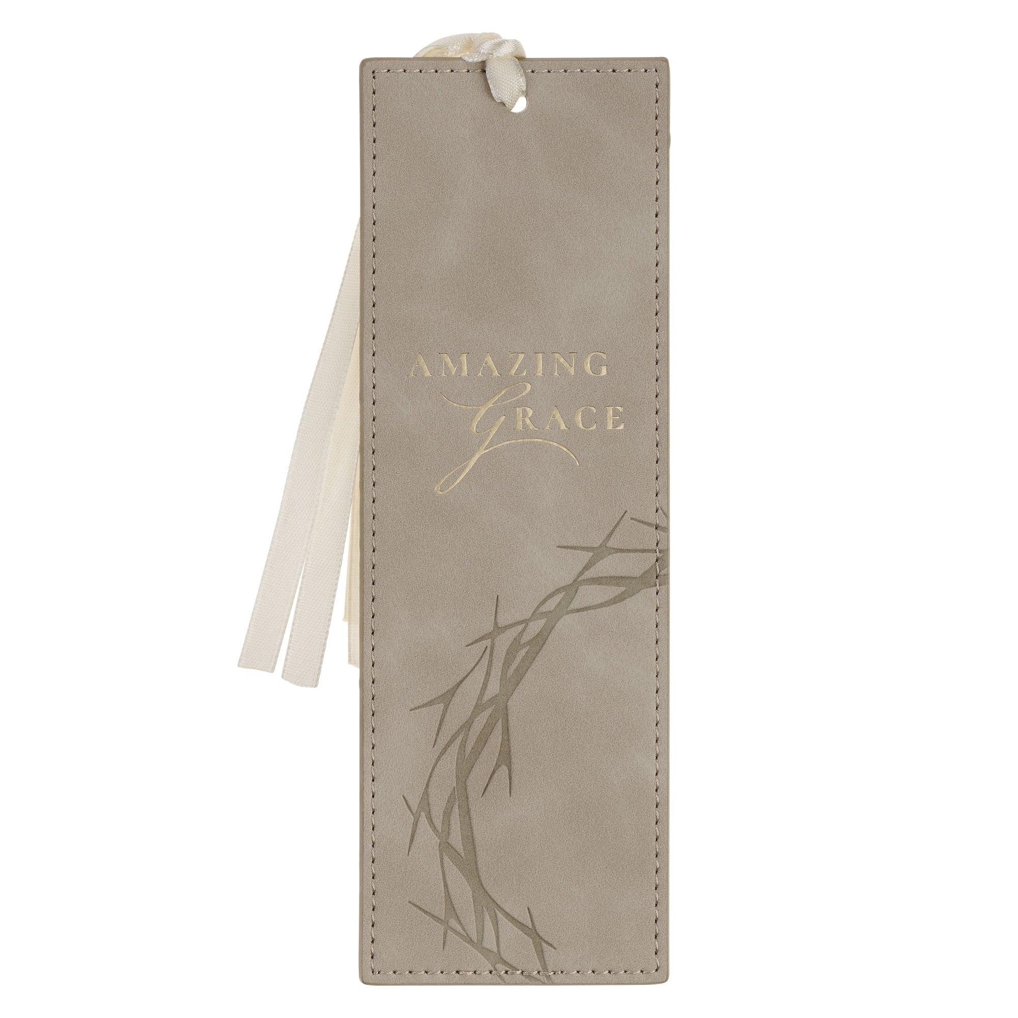 Bookmark with Ribbon (Amazing Grace Taupe Crown of Thorns Collection)