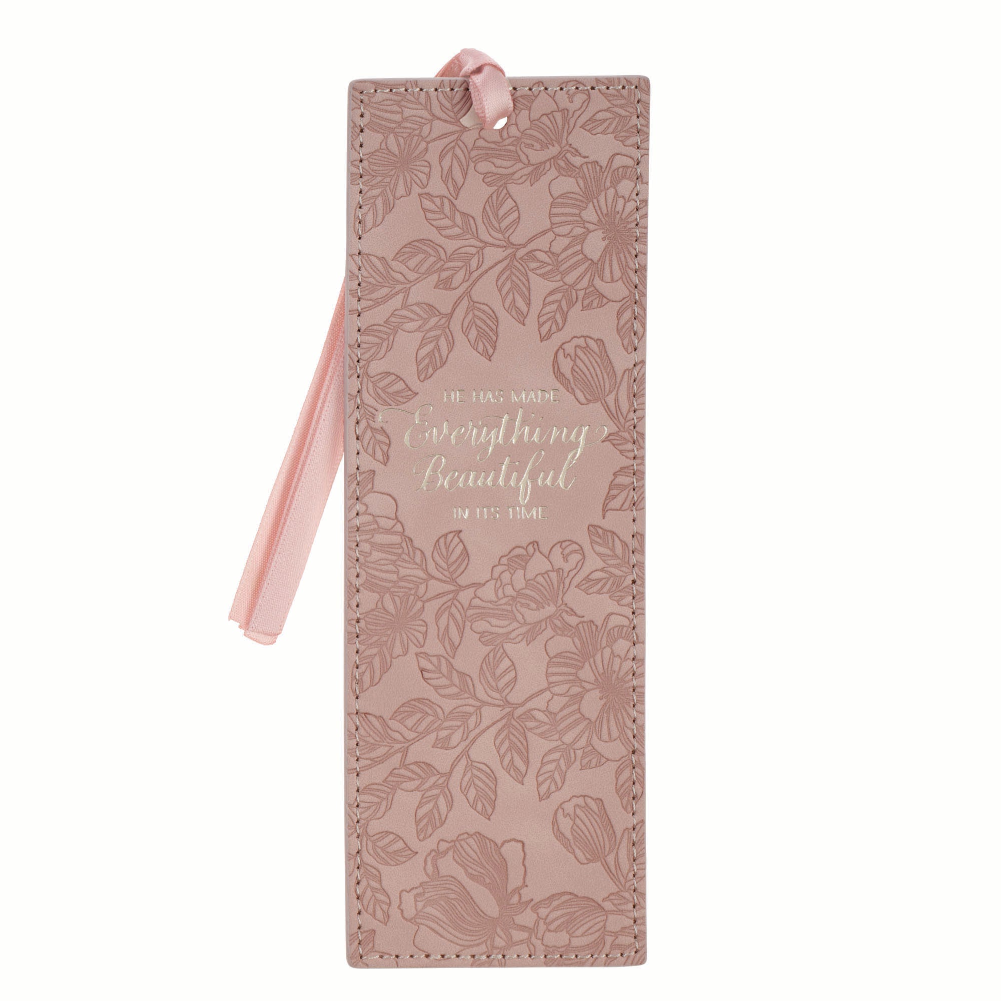 Bookmark Faux Leather: Everything Beautiful Pink Ecc. 3:11