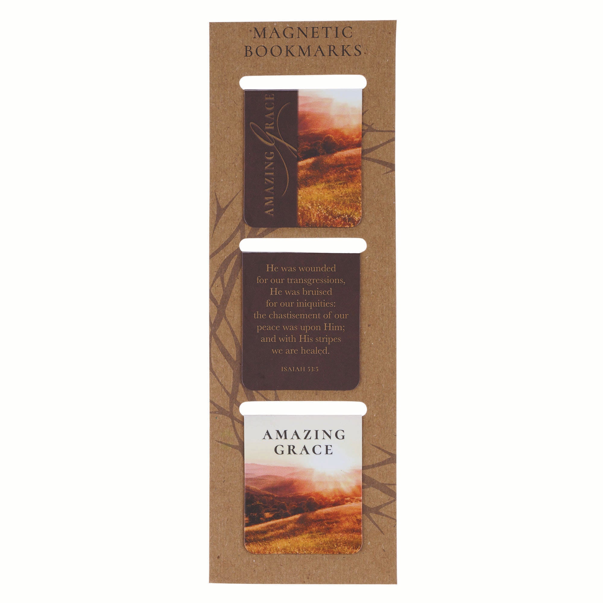 Magnetic Bookmark Set: Crown of Thorns/Amazing Grace Isa. 53:5