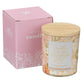 Glass Candle with Bamboo Lid: Floral Consider How the Wildflowers Grow Luke 1227