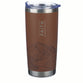 Tumbler, Stainless Steel: Brown Faith Mountains