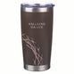Tumbler, Stainless Steel: Taupe Amazing Grace